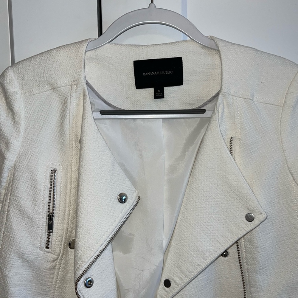 Banana Republic white jacket